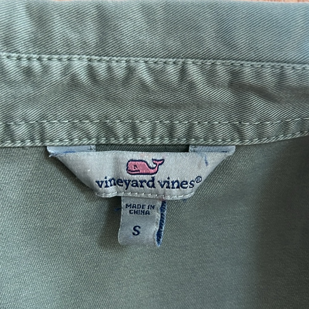 Vineyard Vines Green Denim Jacket, Size Small - Picture 2 of 9